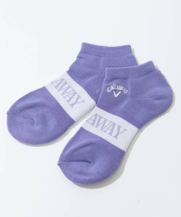 CA 【抗菌防臭】微メッシュロゴアンクルソックス