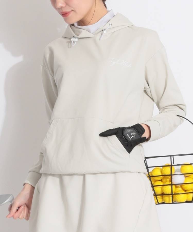 TG 【吸汗速乾】スクリプトロゴライトスウェットパーカー