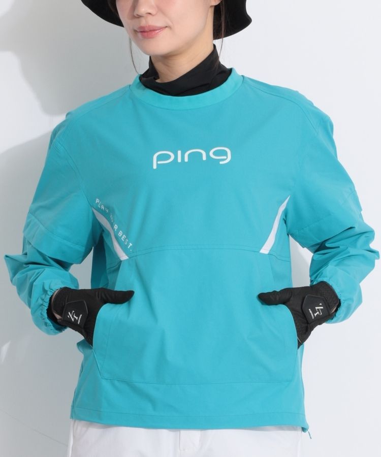 【UV】ロゴテープ切替ラグランスウェットパーカー