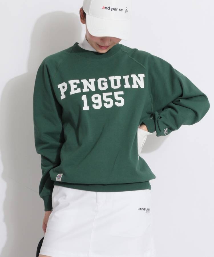 PM 【ユニセックス】ロゴプリントスウェットプルオーバー