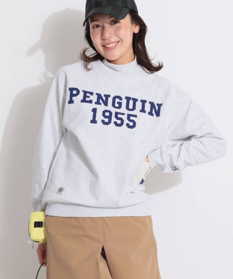 PM 【ユニセックス】ロゴプリントスウェットプルオーバー