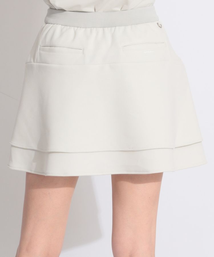 【撥水UV】一体型ペチパンツ付きダブルフレアスカート