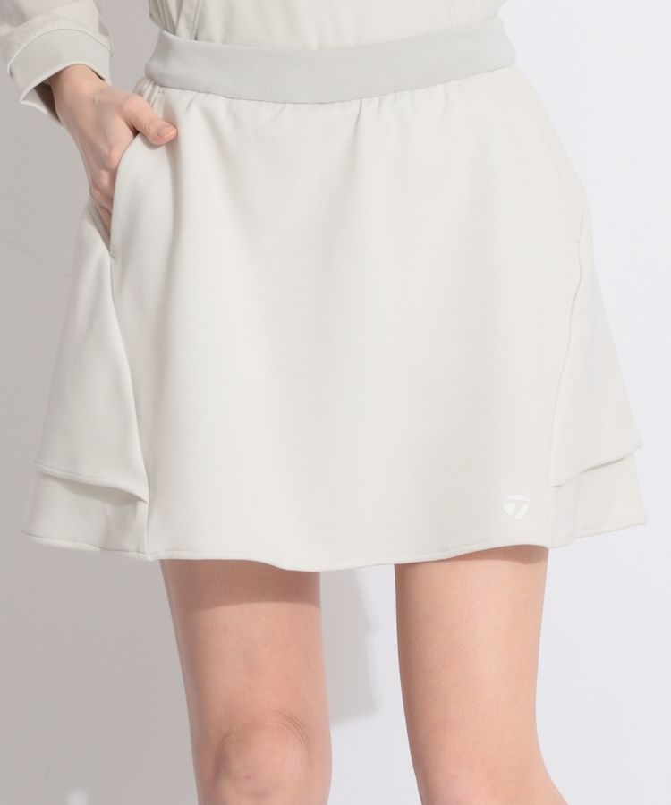 【撥水UV】一体型ペチパンツ付きダブルフレアスカート