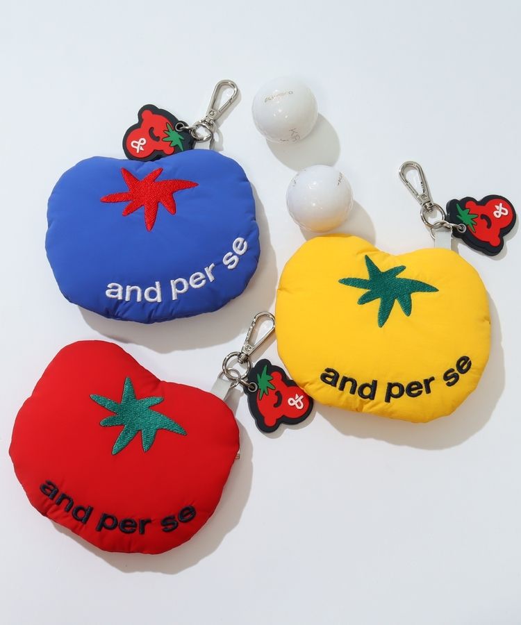 トマト型ボールポーチ