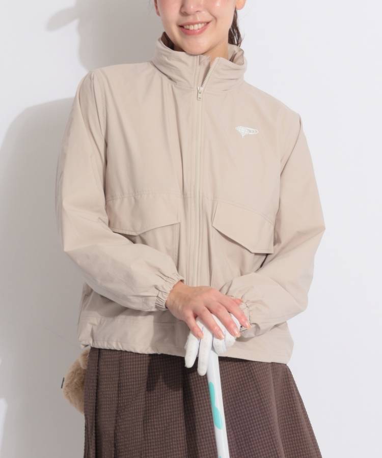 BE 【撥水ストレッチ】ビッグポケットフーディブルゾン