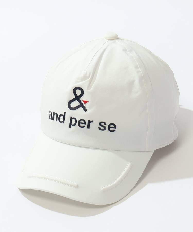 AP 【耐水透湿】ロゴプリントレインキャップ