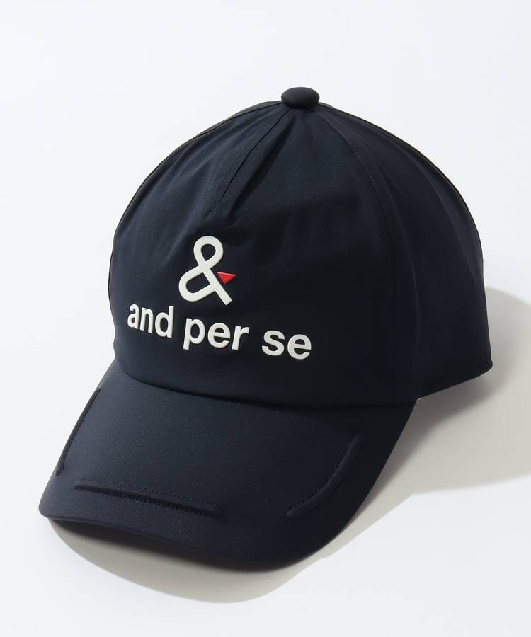 AP 【耐水透湿】ロゴプリントレインキャップ