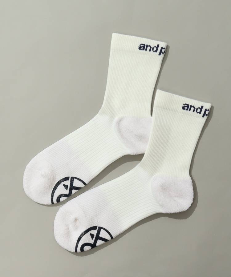 AP ペーパーファイバーロゴミドルソックス