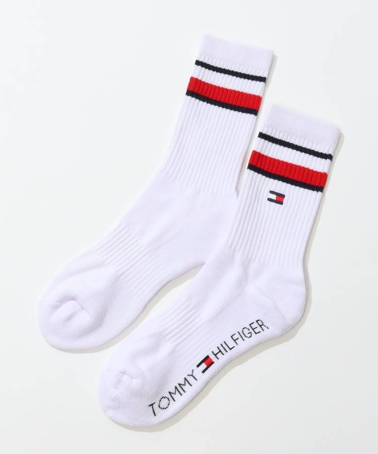 TH 【抗菌防臭】トリコロールラインミドルソックス