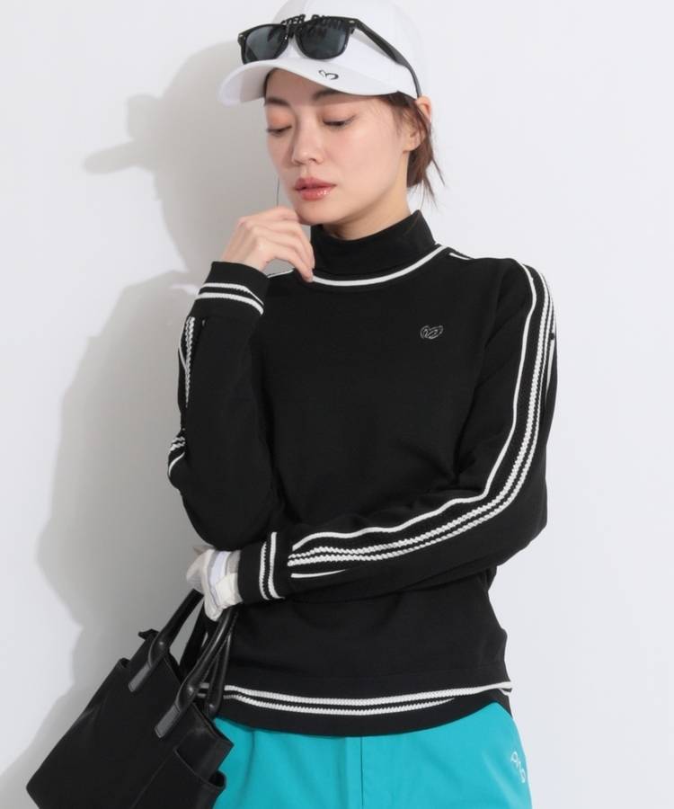 MB 袖ラインクルーネックニット