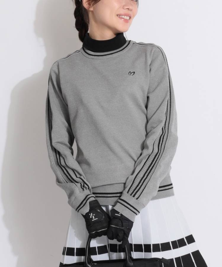 MB 袖ラインクルーネックニット