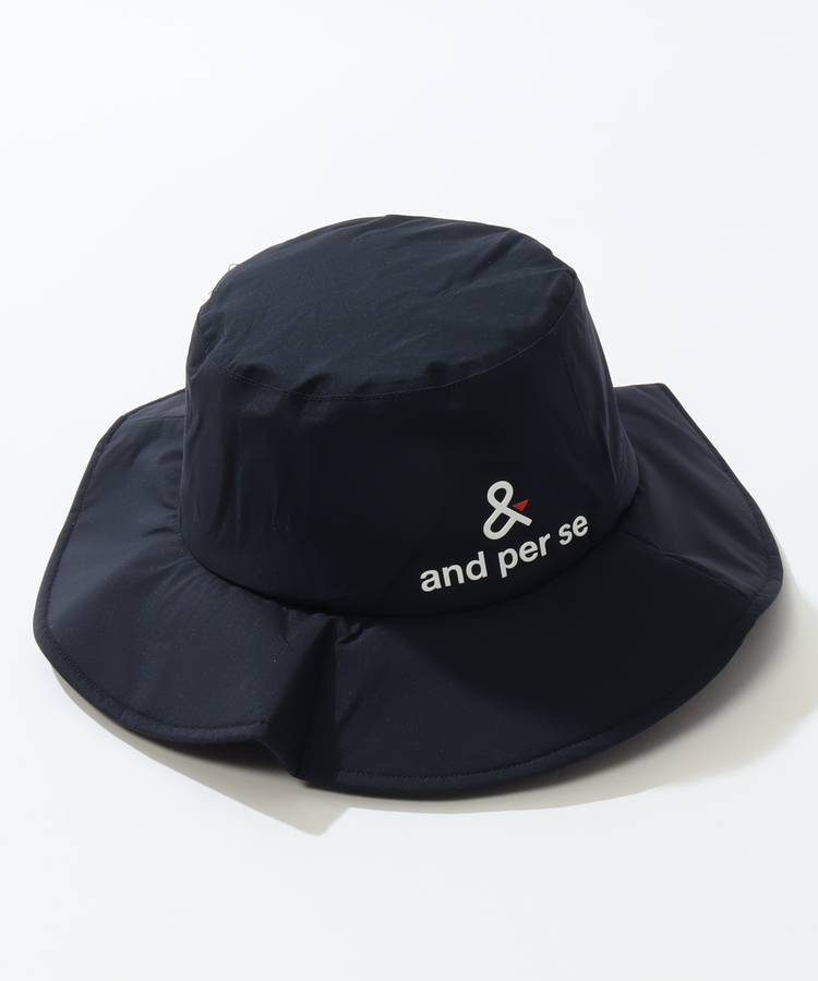 AP 【耐水透湿】日よけカバー付きレインバケットハット