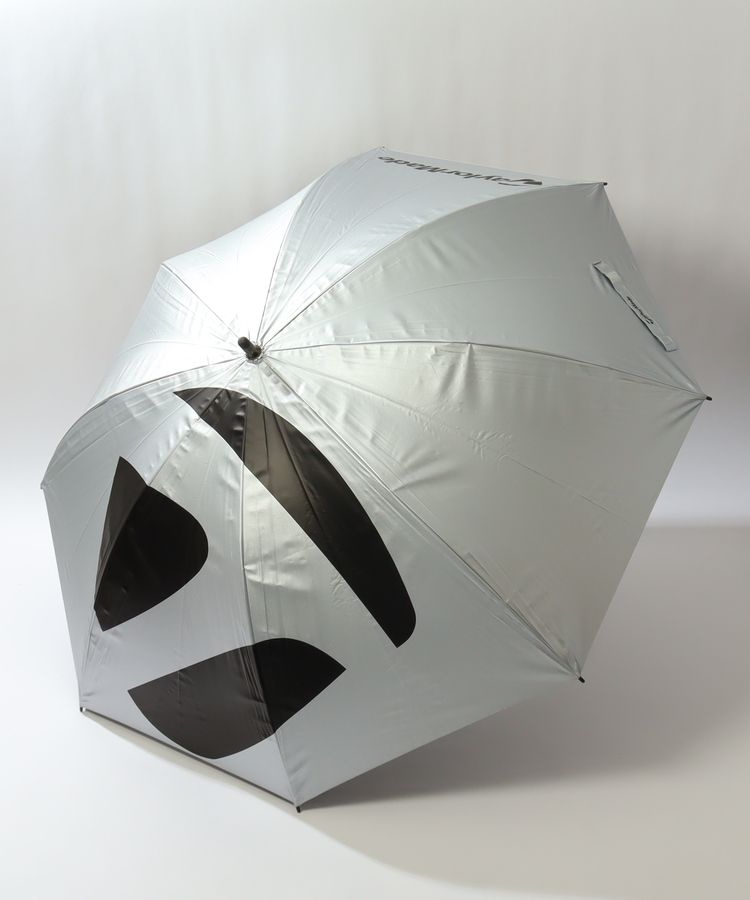バイカラーロゴプリント長傘(78cm)