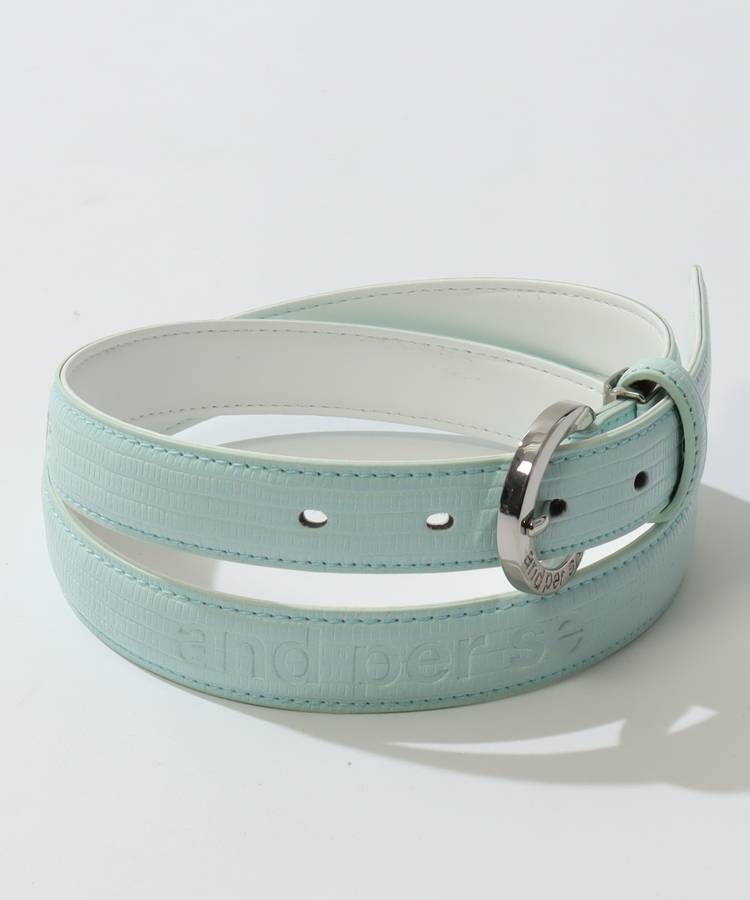 AP エンボスロゴ合皮細ベルト