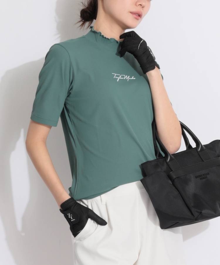 TG 【吸汗速乾】メロウリブモックネック半袖カットソー