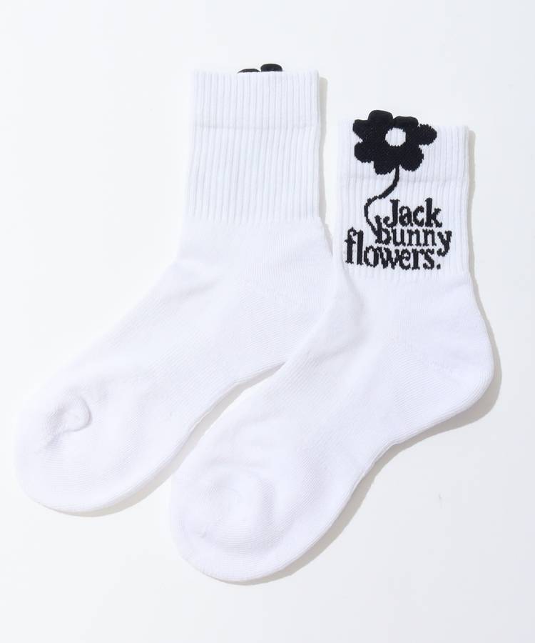 JB ジャガードフラワーミドルソックス