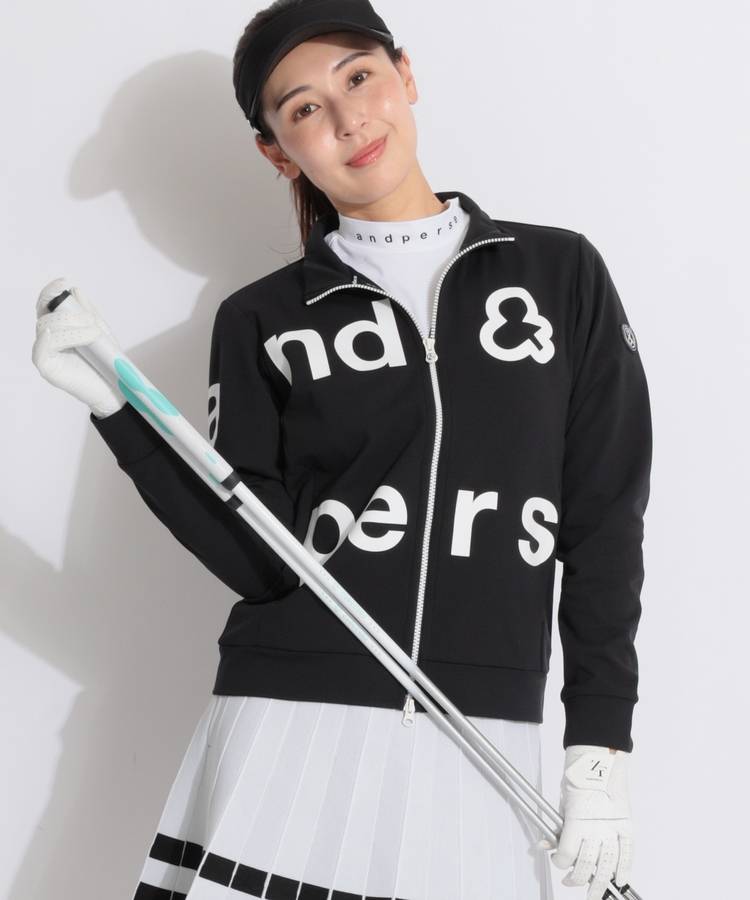 AP 【UVストレッチ】ビッグロゴスウェットブルゾン