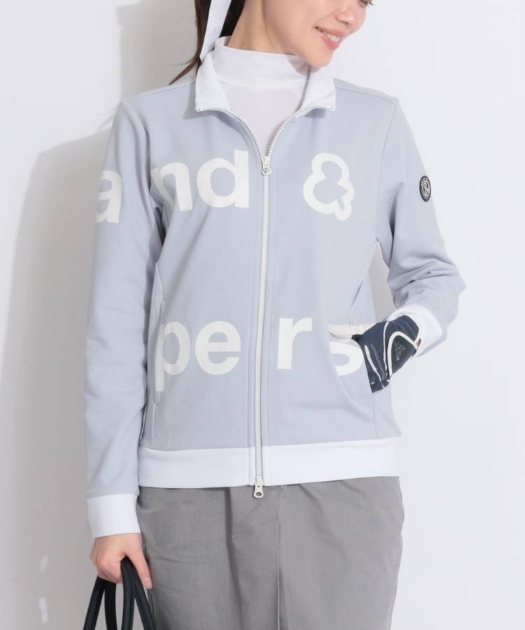 AP 【UVストレッチ】ビッグロゴスウェットブルゾン