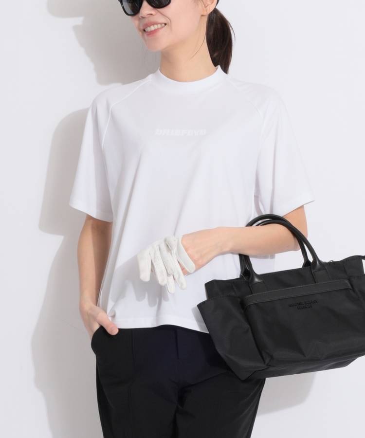 BR リラクシーエンボスロゴモックネック半袖カットソー