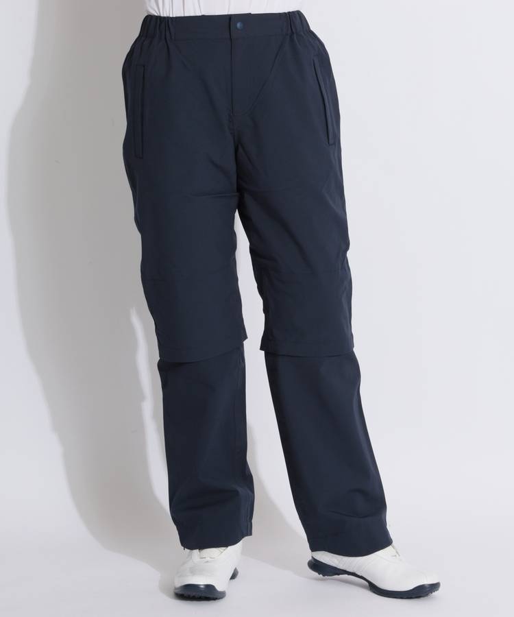 AM 【透湿防水】収納袋付きレインロングパンツ