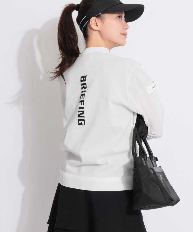 BR 定番バックロゴラインクルーネックニット