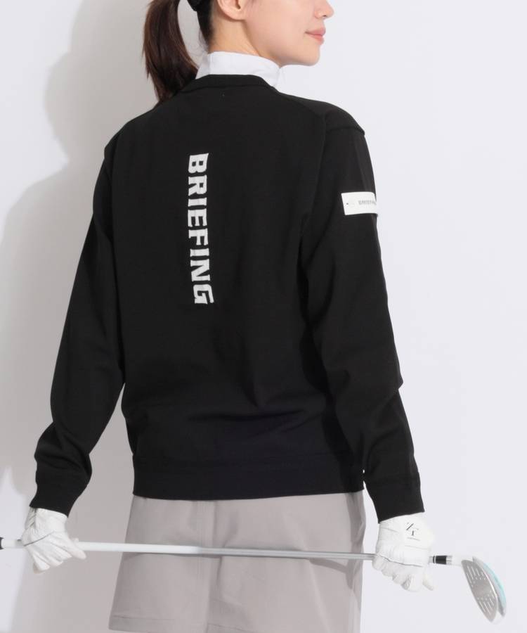 BR 定番バックロゴラインクルーネックニット