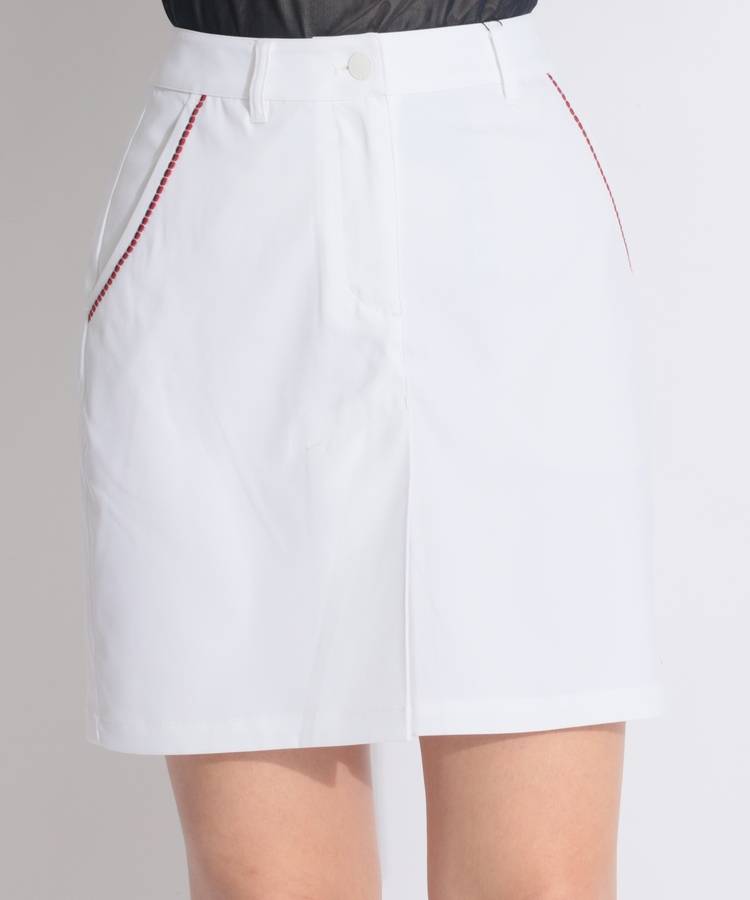 TH 【ストレッチ】ポケットラインミドル丈スカート