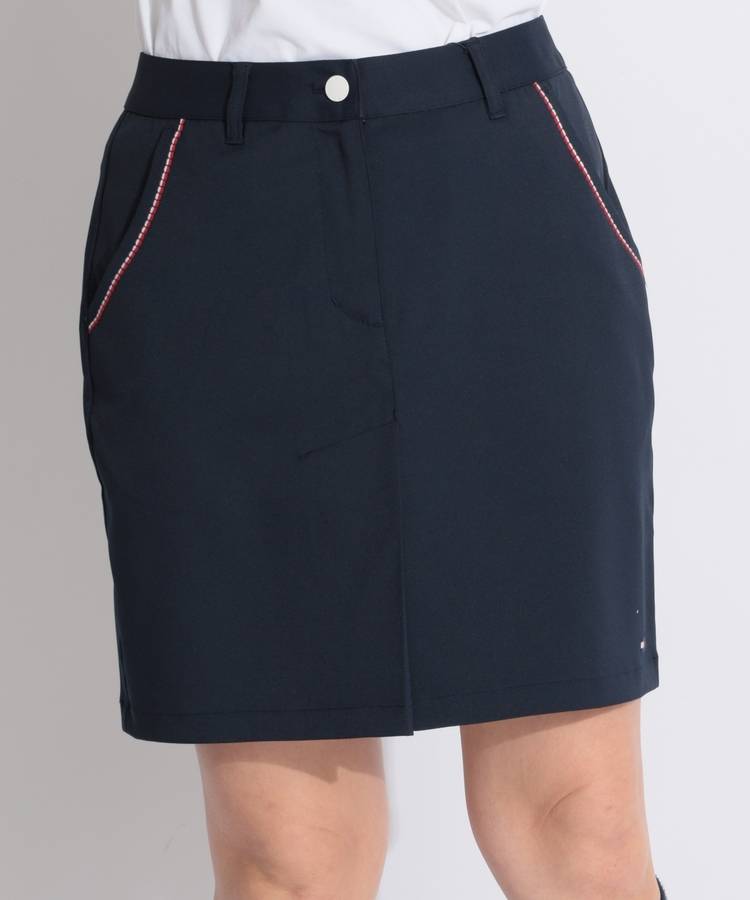 TH 【ストレッチ】ポケットラインミドル丈スカート