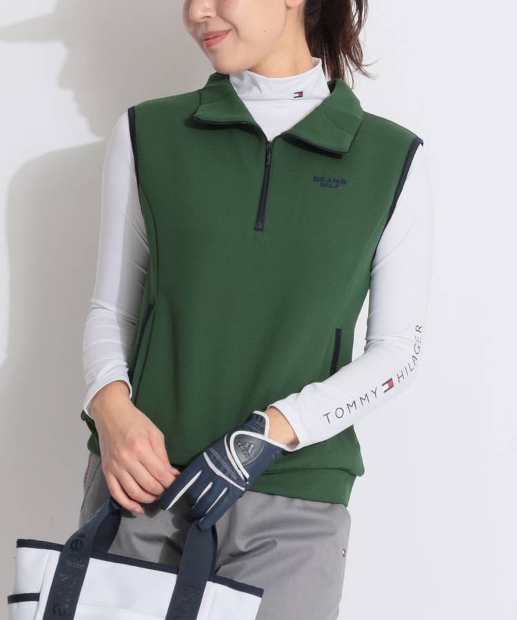 BE ハーフジップハイネックベスト