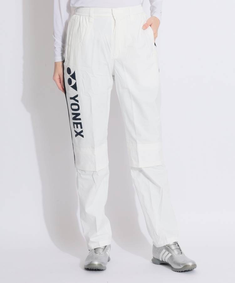 YX 【撥水】サイドロゴラインレインロングパンツ