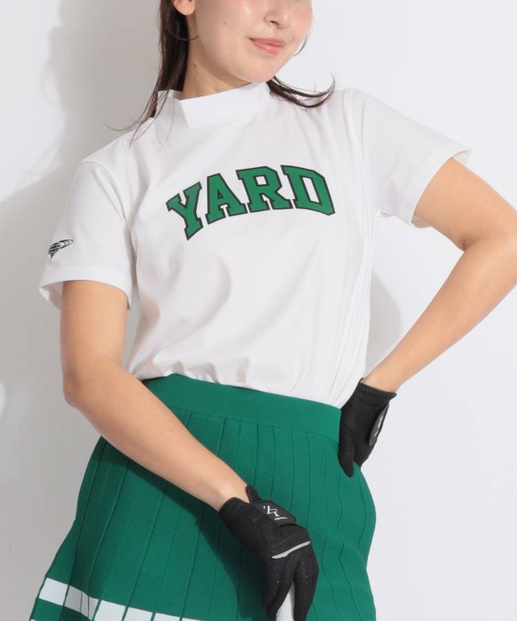BE 【冷感ストレッチ】YARDモックネック半袖カットソー