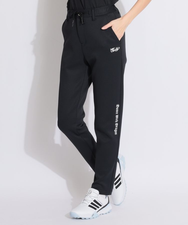 サイドロゴ刺繍ダンボールテーパードパンツ