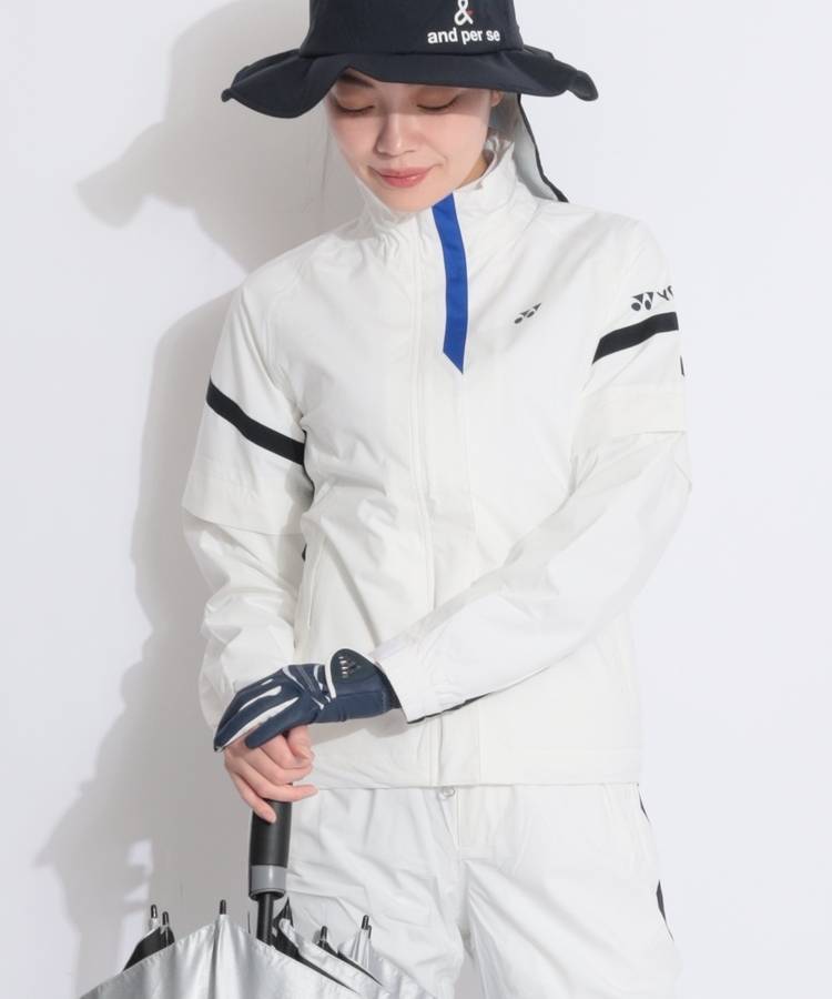 YX 【撥水】収納袋付き2WAYレインジャケット