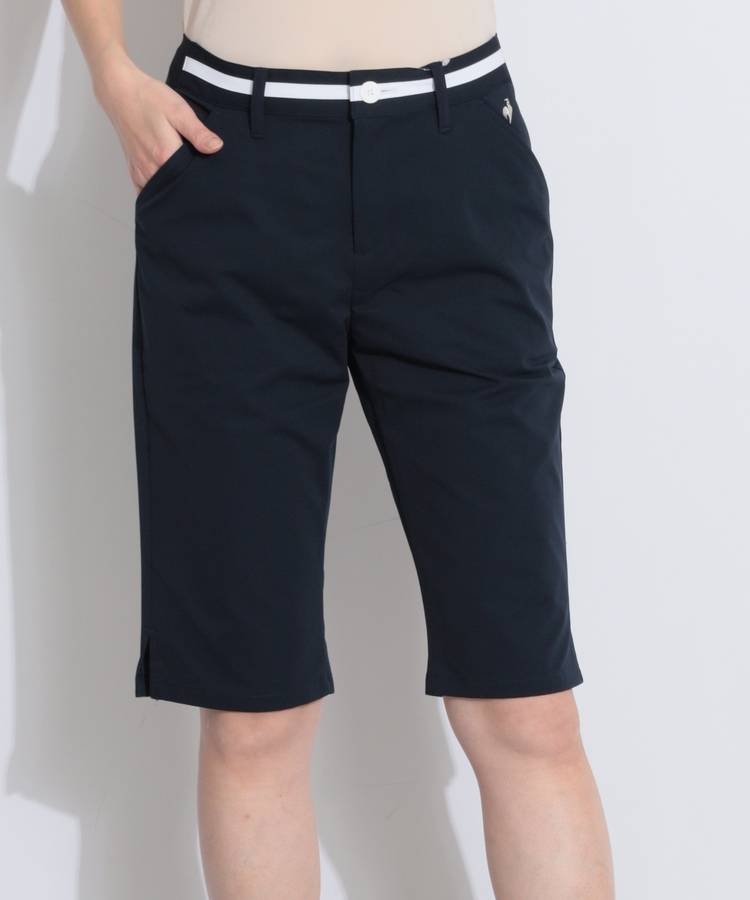 LQ 【防汚UV】ウエストライン5分丈スリムパンツ