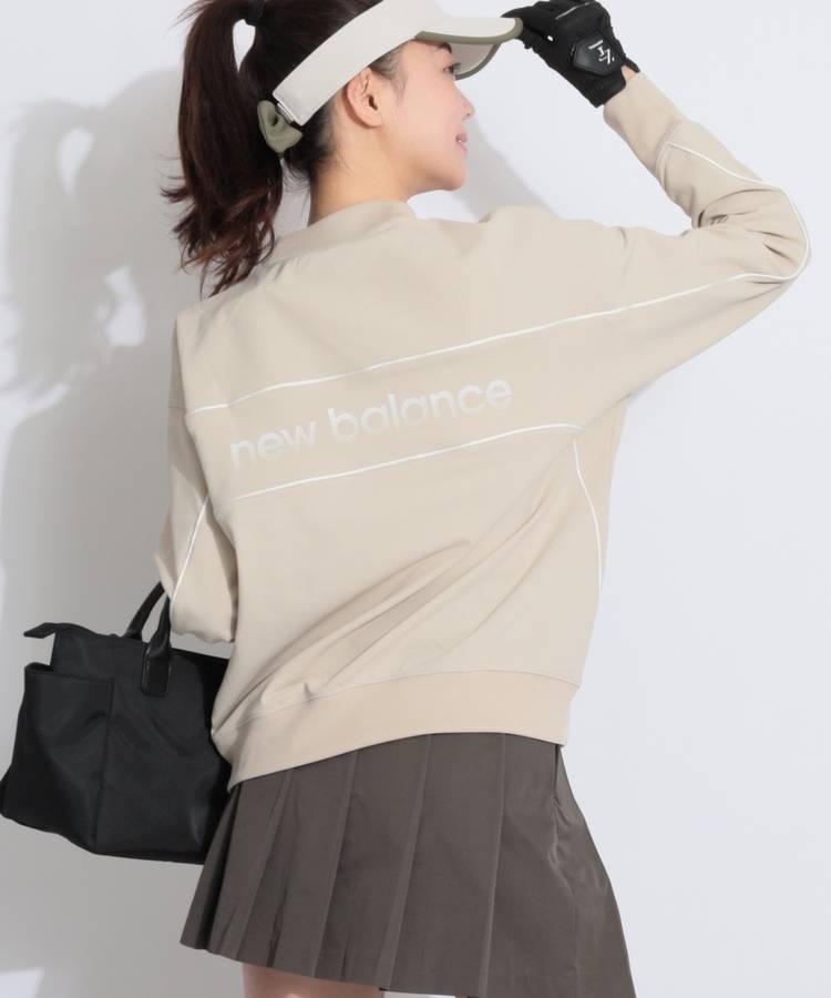 NB 【ストレッチ】バックプリントVラインプルオーバー