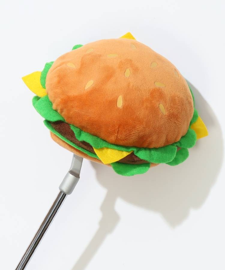 TM ハンバーガー型ぬいぐるみパターカバー(マレット)