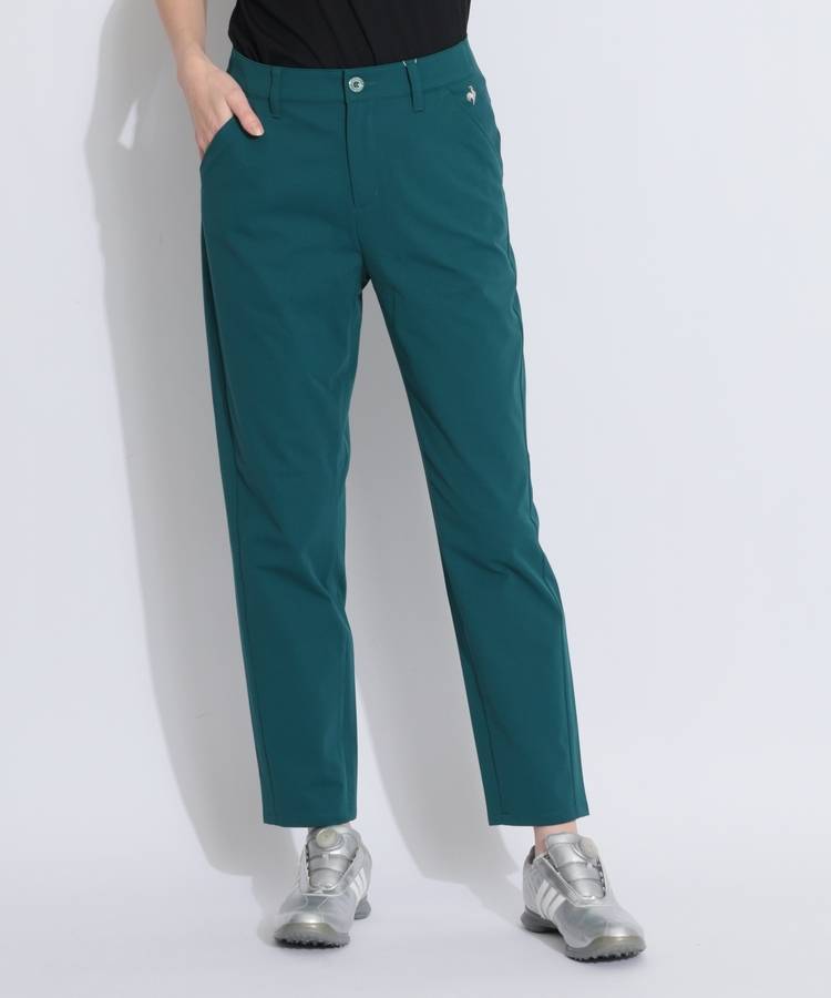 LQ 【防汚UV】シンプル9分丈テーパードパンツ