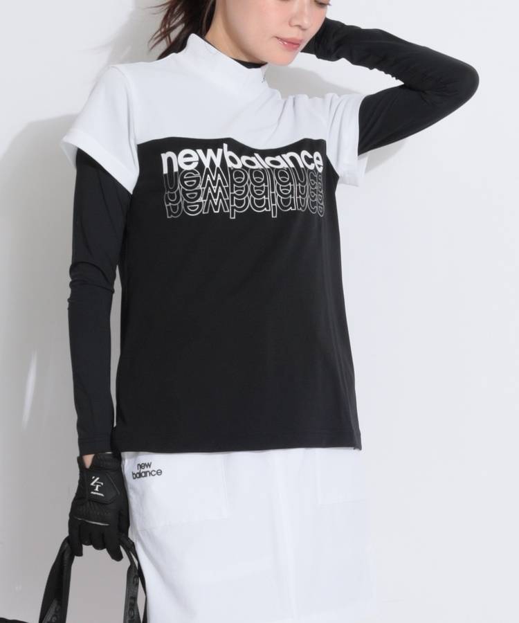 NB 【速乾】フロントロゴモックネック半袖カットソー