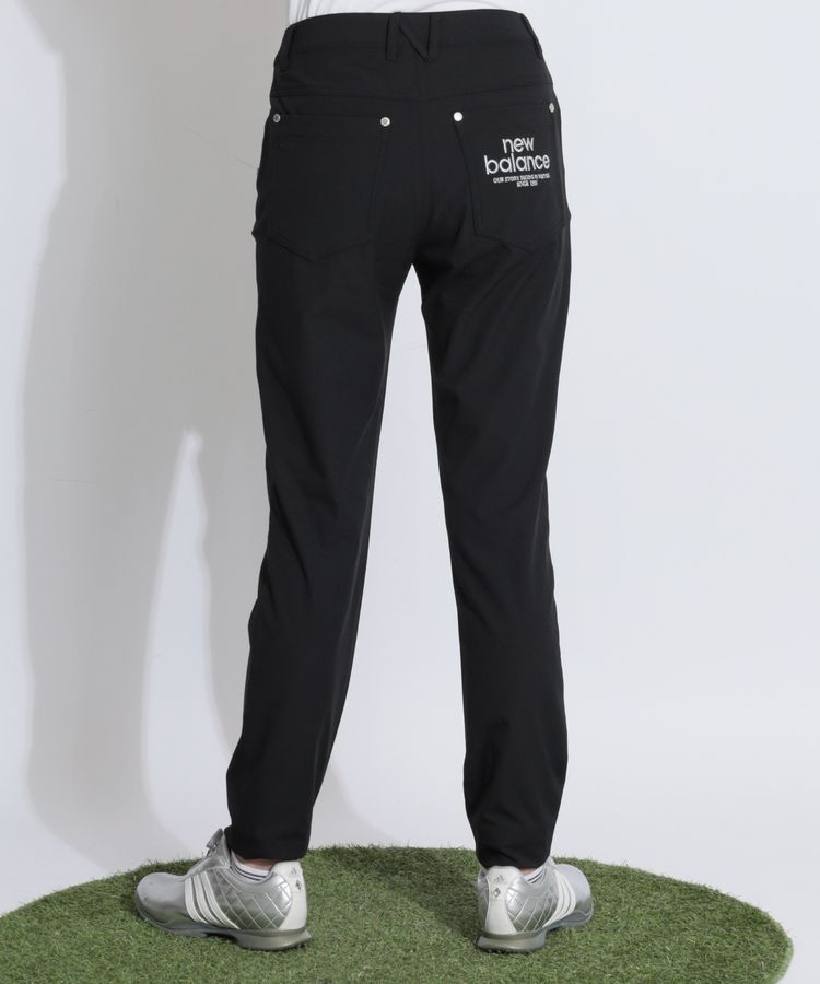 【UPF40+】バックロゴ刺繍スリムロングパンツ