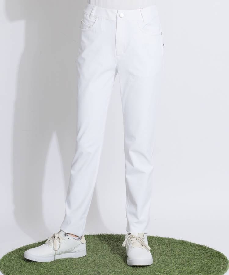 NB 【UPF40+】バックロゴ刺繍スリムロングパンツ