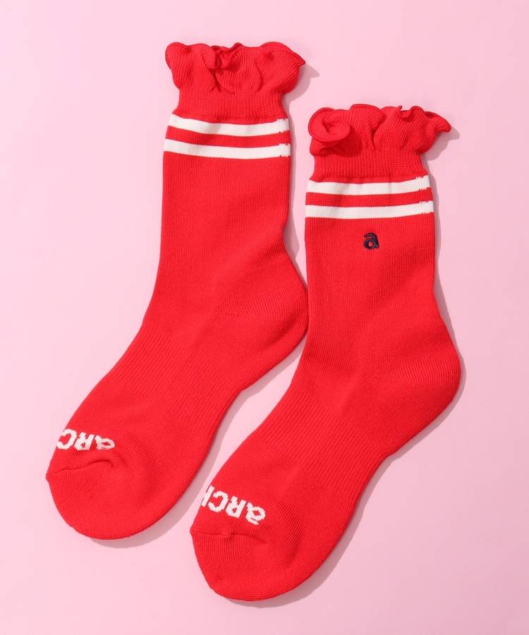 AR フリルラインミドルソックス