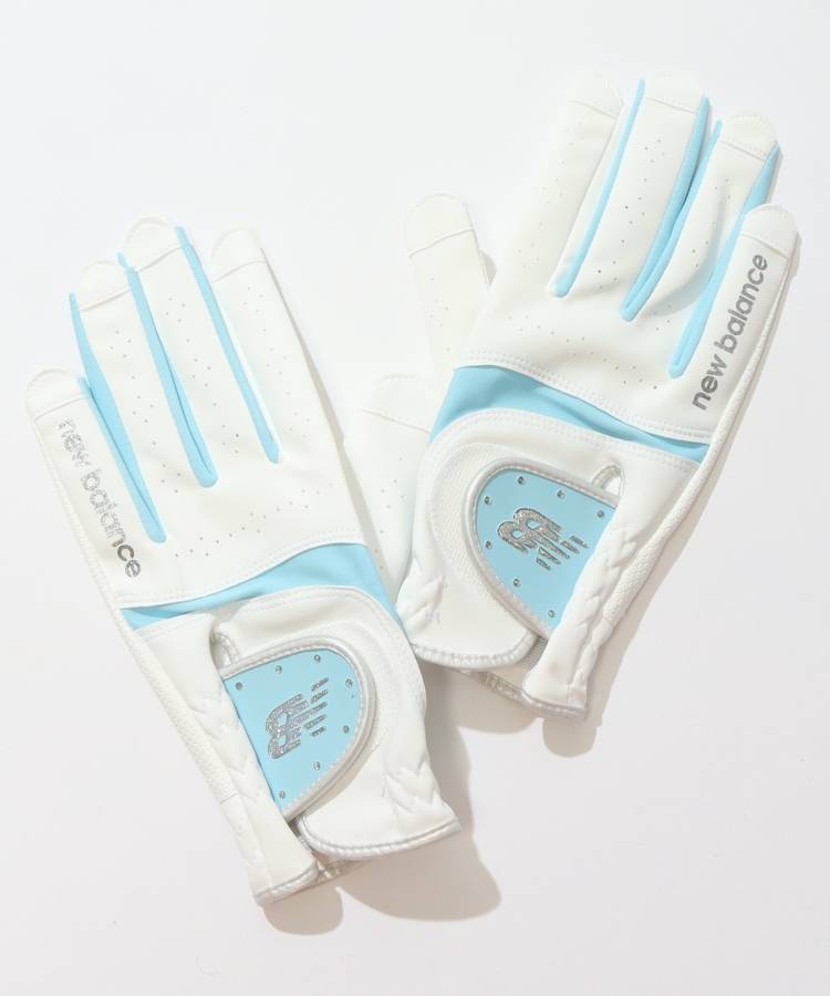 NB バイカラー切替ネイルスルー合皮グローブ(両手)