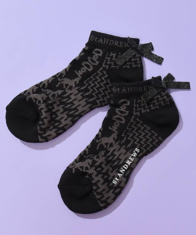 SA 【抗菌防臭】ホースビットチェックアンクルソックス