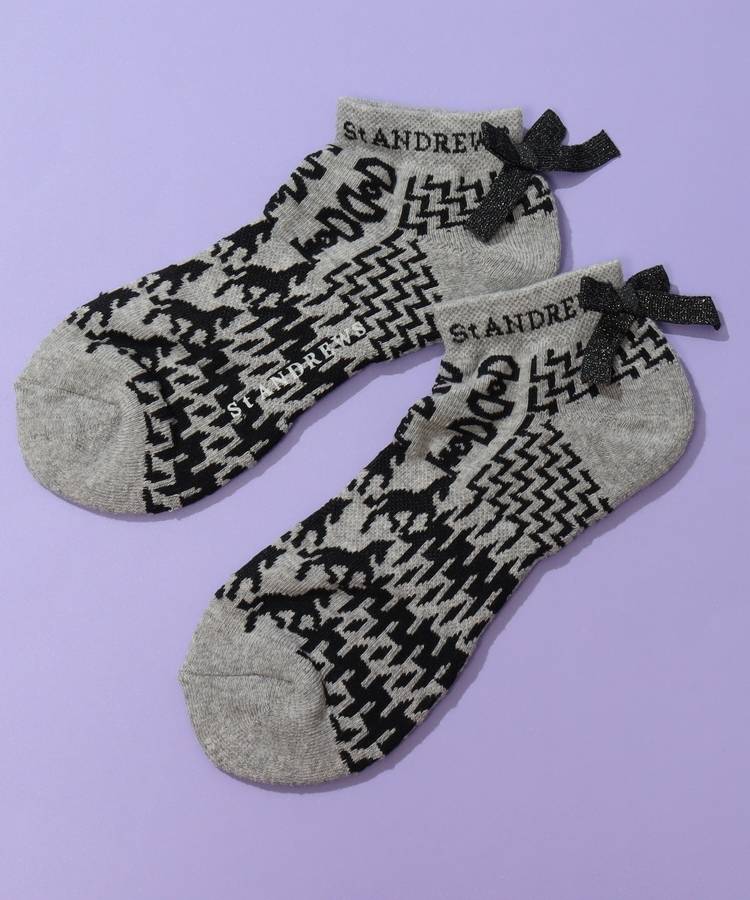 SA 【抗菌防臭】ホースビットチェックアンクルソックス