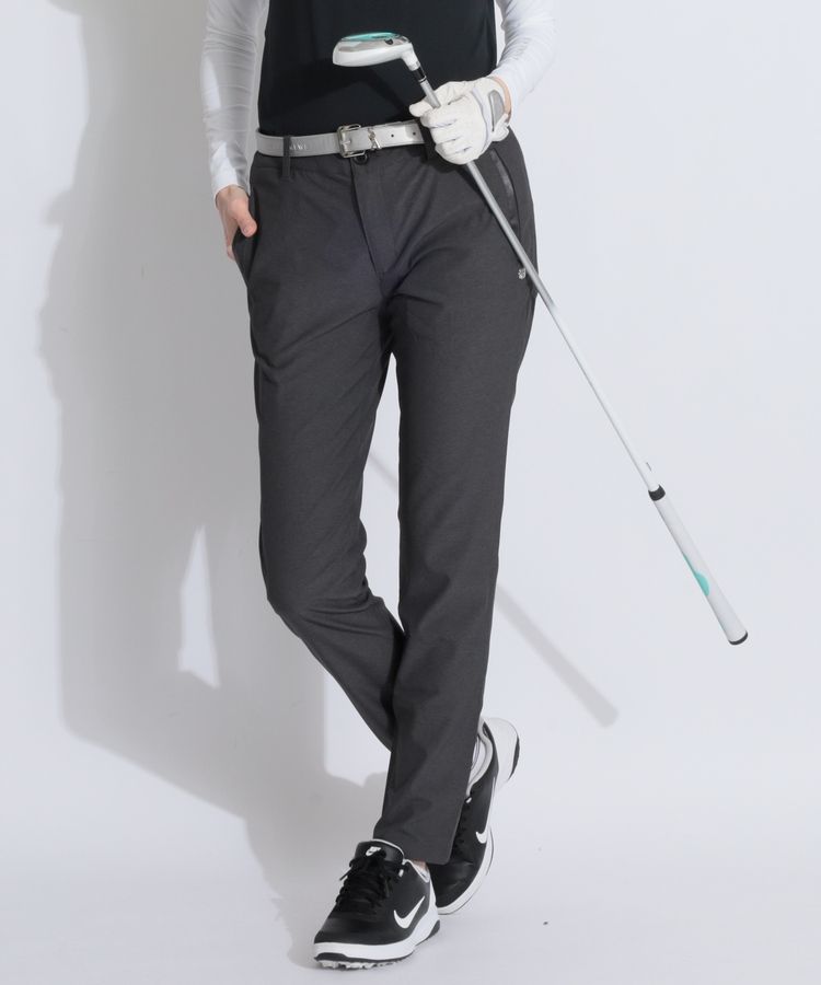 【撥水ストレッチ】サテンラインタフタテーパードパンツ