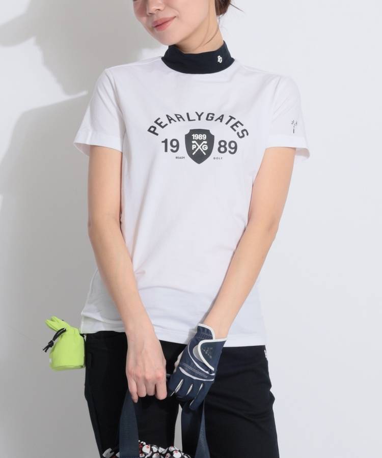 PG アーチロゴモックネック半袖カットソー