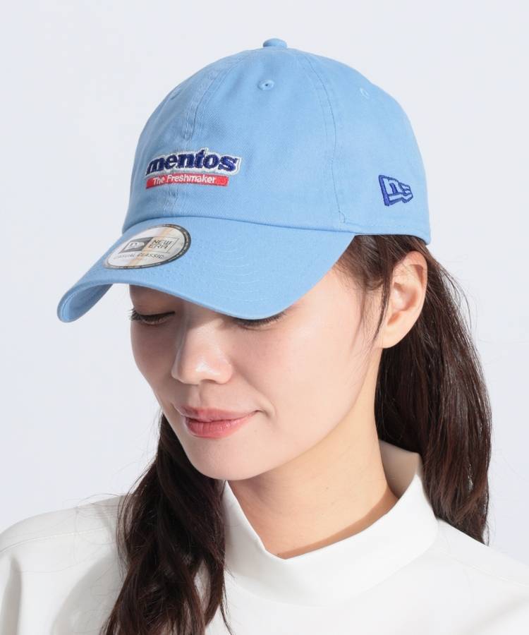 NE 【mentos】コットンツイルキャップ(スカイブルー)