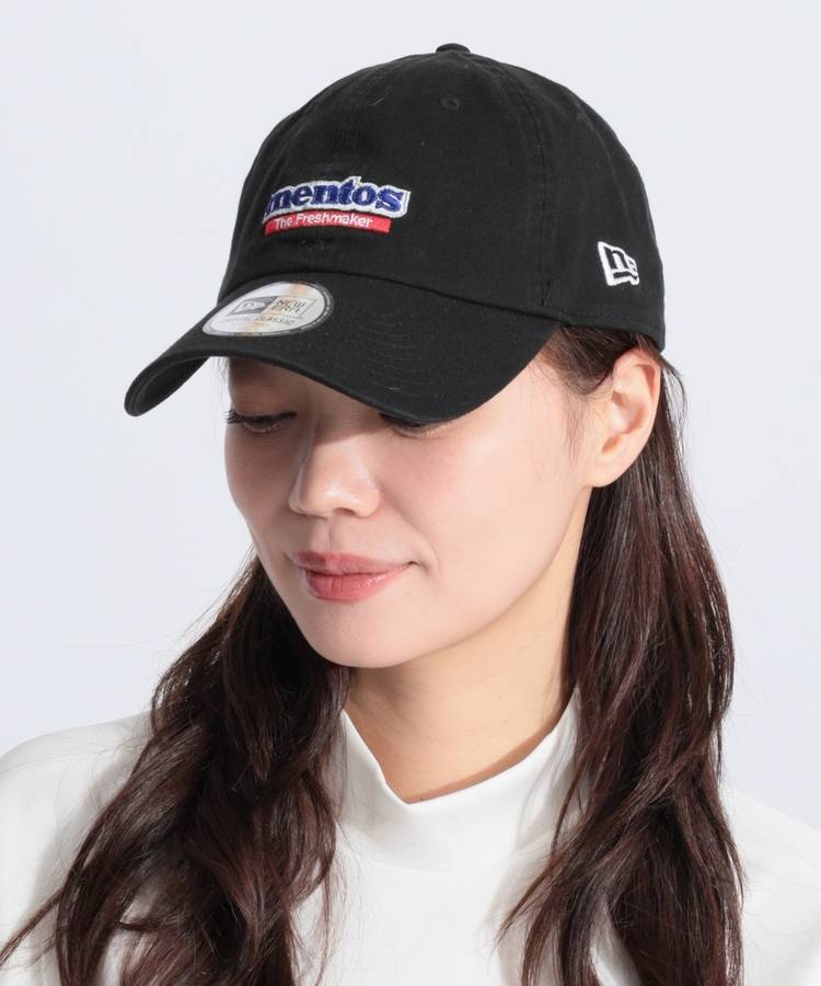 NE 【mentos】コットンツイルキャップ(ブラック)