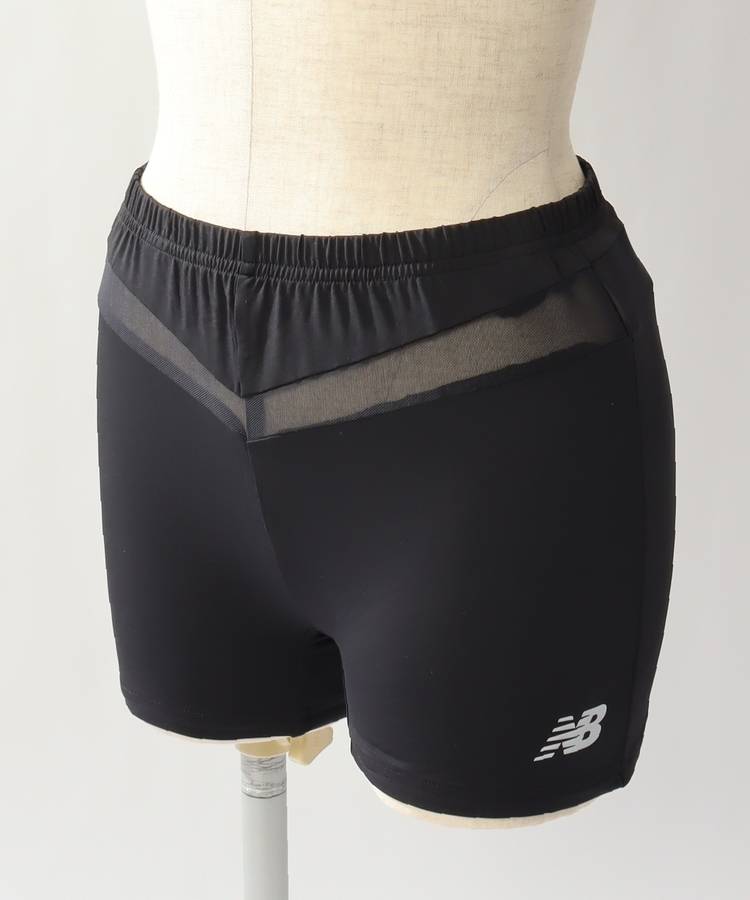 NB 【接触冷感】メッシュ切替ロゴぺチパンツ