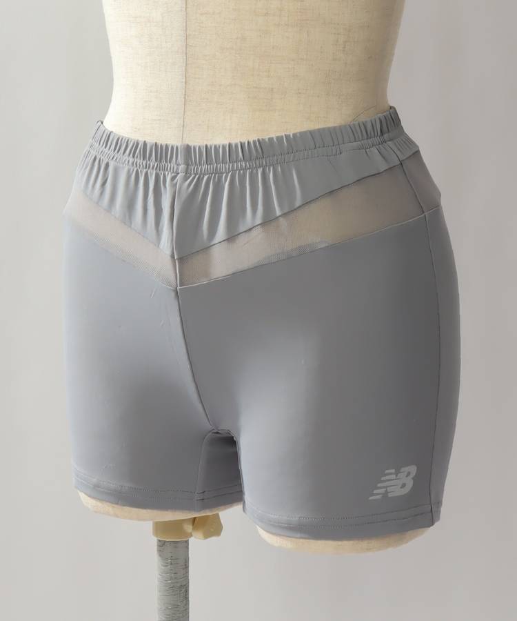 NB 【接触冷感】メッシュ切替ロゴぺチパンツ